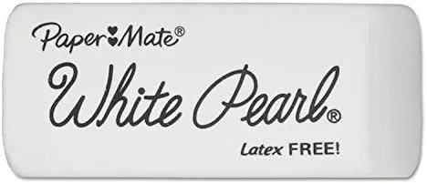 Paper Mate 70624 White Pearl Eraser, 3/Pack