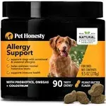 Pet Honesty Allergy Support Dog Soft Chews (peanut butter)