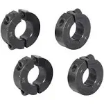 AZSSMUK 1" Bore Double Split Shaft Collar Black Oxide Set Screw Style (4 Pcs)