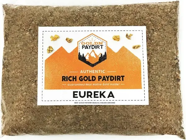 Goldn Paydirt Goldn Gold Paydirt Eureka Panning Pay Dirt Bag – Gold Prospecting Concentrate