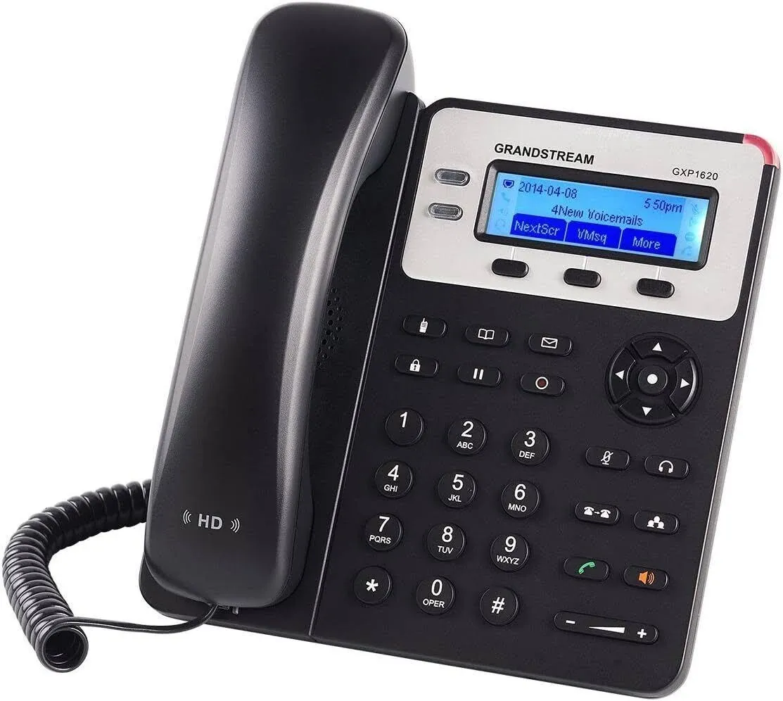 Grandstream Networks GXP1625 tlphone fixe Noir 2 lignes LCD