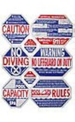 Traffic Graphix California Pool Safety Sign TGPS1001