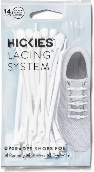 Hickies Inc H2 14 Pack Shoe Laces White New