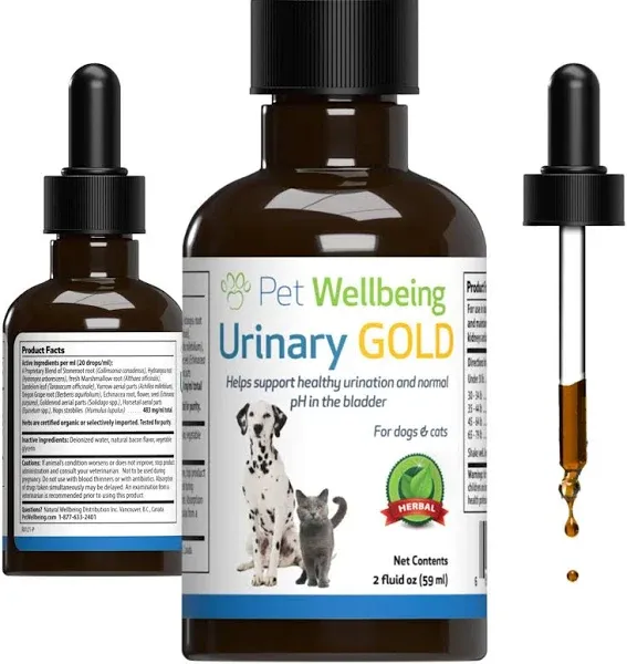 Pet Wellbeing Urinary Gold - for Feline Urinary Tract Health 2 oz