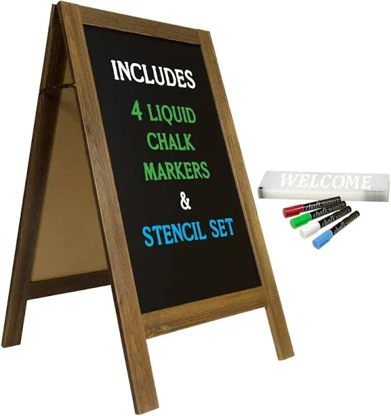 Excello Global Products Storage + Organization 40&#034;X22&#034; A Frame Chalkboard Sign