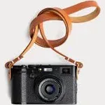 Evergreen Leather Camera Strap, Tan