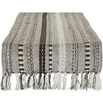 Dii Dark Brown Braided Stripe Table Runner 15x108