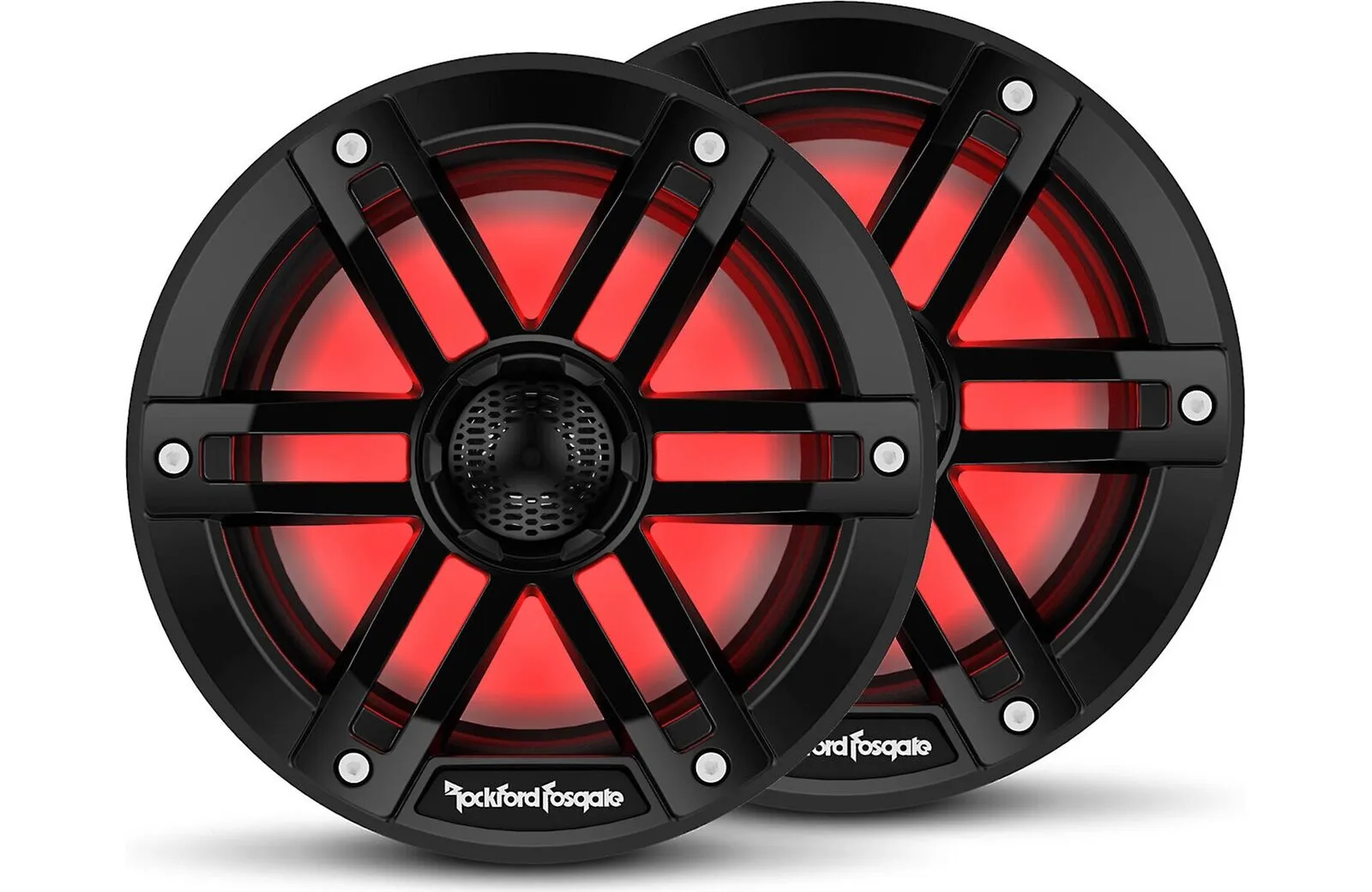 Rockford Fosgate M1-65B Color Optix 2-Way 6.5&#034; Marine Boat Speakers - Black