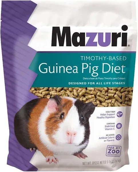 Mazuri Timothy-Based Guinea Pig Food 5-lbs