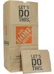 The Home Depot 49022-25pk Heavy Duty Brown Paper Lawn and Refuse Bags for Home and Garden 30 Gal Pack of 25