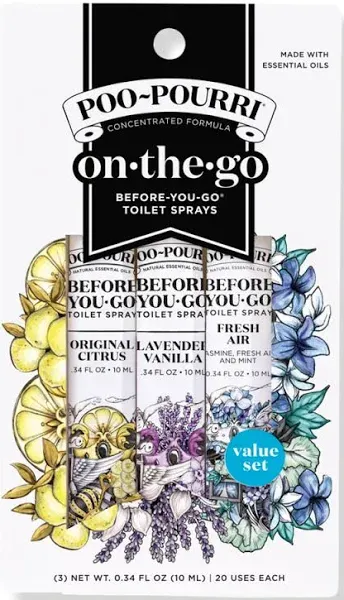 Poo-Pourri On The Go Travel Size Poo-Pourri Set