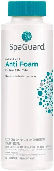 Spa Guard Anti Foam for Spas &amp; Hot Tubs 1 Pint  H2