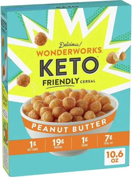 Wonderworks Keto Friendly Peanut Butter Cereal (10.6 oz)