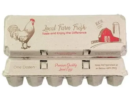 Zellwin Farms Company Printed Egg Cartons