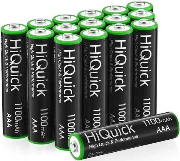 Hiquick AAA AA Rechargeable Batteries 1100/2800mAh 1.2V / 8 Slots Charger Lot