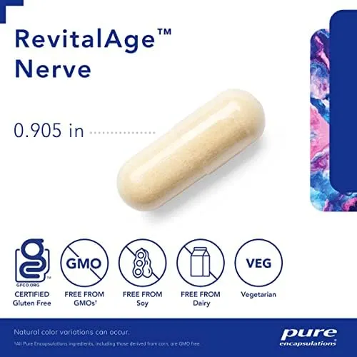 Pure Encapsulations Revita-Age Nerve | Hypoallergenic Supplement for Enhanced...