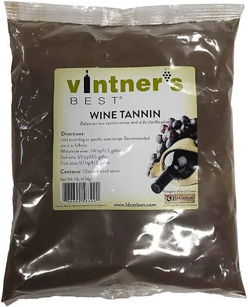 WINE TANNIN POWDER 1 LB VINTNERS BEST