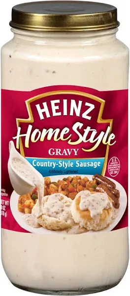 Heinz Homestyle Gravy, Country Style Sausage - 12 oz jar