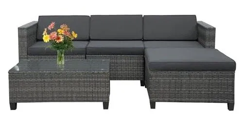 May in Color 5 Piece Outdoor Patio Sectional Furniture Set