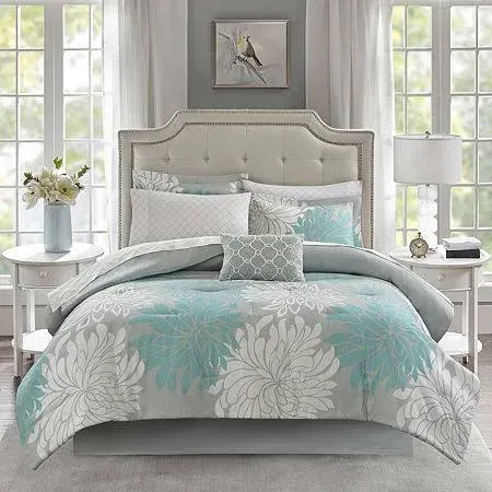 Madison Park Essentials Maible Comforter Set with Cotton Bed Sheets