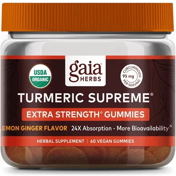 Gaia Herbs - Turmeric Supreme Extra Strength Gummies - 60 Vegan