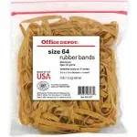 Office Depot Brand Rubber Bands, #64, 3 1/2" x 1/4", 1/4 lb. Bag