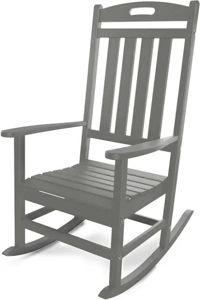 Adiromoti Outdoor Rocking Chair All-Weather Resistant Poly Lumber Rocker Chair