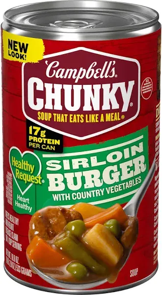 Chunky Sirloin Burger With Country Vegetables Soup, 16.3 Oz.