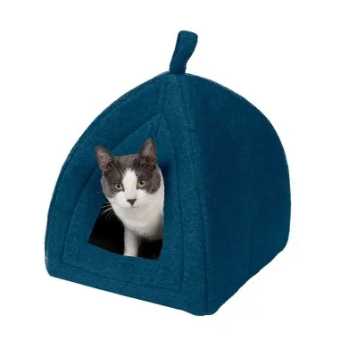 FurHaven Fleece Pet Tent Cat Bed