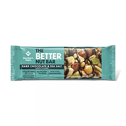 Member Mark Better Nut Bar Dark Chocolate and Sea Salt (24 ct.) (24 Count)