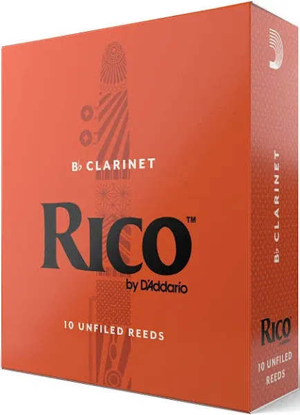 Rico RCA1025 Bb Clarinet 10pk Reeds, 2.5