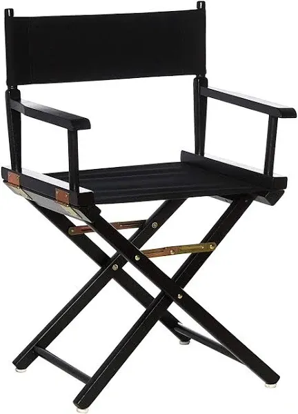 Casual Home Director's Chair Frame-Black Canvas