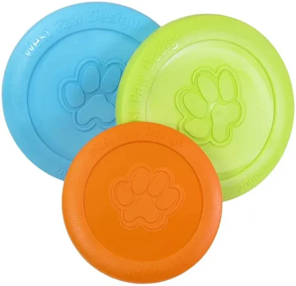 West Paw Zogoflex Orange Zisc Disc Synthetic Rubber Frisbee Small