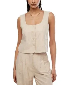 Tailored Scoop Neck Vest