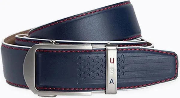 Anthem Navy Golf Ratchet Belt, 1 3/8" Strap [35mm]