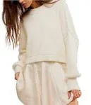 Free People Easy Street Crop Pullover - Moonglow M