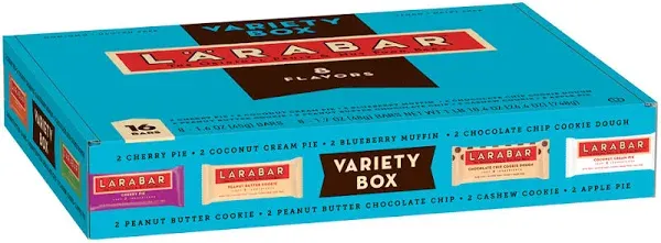 Larabar Variety Pack, Gluten Free Vegan Fruit &amp; Nut Bars, 1.7 oz, 16 ct