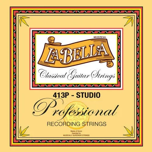 La Bella 413P Studio Classical Guitar Strings - Medium | Reverb