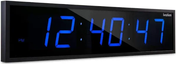 Ivation Large Digital Wall Clock