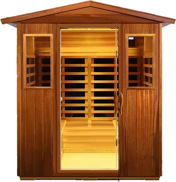 SALUSHEAT Wearwell-904VT 4 Person Outdoor Ultra-Low EMF Infrared Sauna