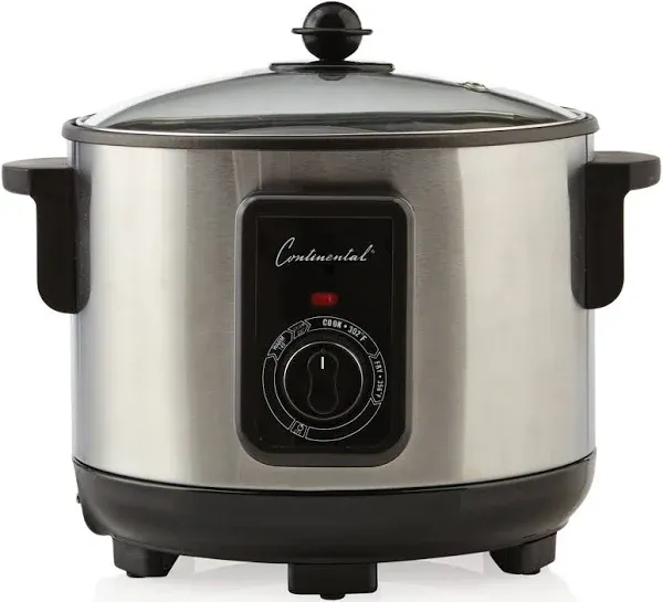 Continental Model CP43279 5 Liter, 5 In 1 Multi Cooker Fryer Stainless Steel