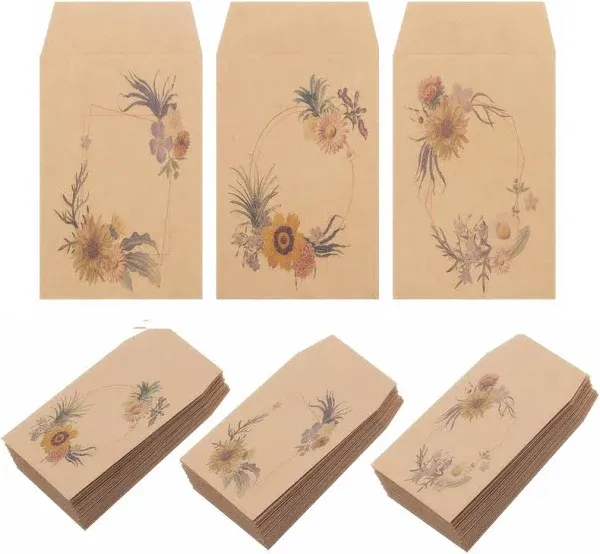 150 Pack Seed Saving Envelopes,Small Paper Envelopes for Seeds,Mini Envelopes,Coin Envelopes,Key Envelopes,Self-Adhesive Kraft Seed Envelopes,Let Love Grow Seed Packets,Bulk Wedding Favors for Guests