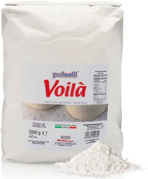 Polselli: Voila&#39; Spolvero &quot;00&quot; Flour (Working table Flour) 11 lb. Bag