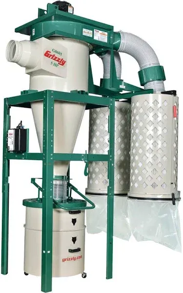 Grizzly Industrial G0601-5 HP 3-Phase Cyclone Dust Collector