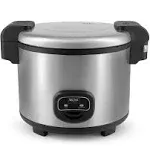 Aroma Housewares 60-Cup (Cooked) (30-Cup UNCOOKED) Commercial Rice Cooker, Stainless Steel Exterior (ARC-1130S), Silver