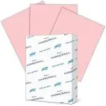 Hammermill 103382 Recycled Colored Paper, 20lb, 8-1/2 x 11, Pink, 500 Sheets/Ream