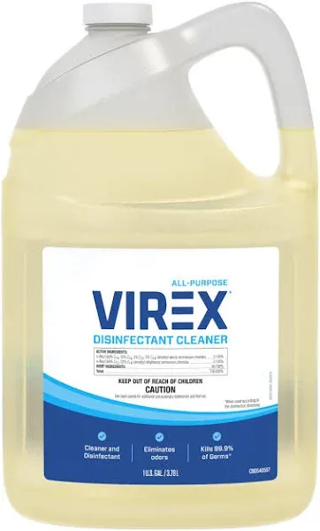 VIREX CBD540557 All Purpose Disinfectant Cleaner - Kills 99.9% of Germs and Eliminates Odors, Ready-to-Use Liquid Refill, 1-Gallon