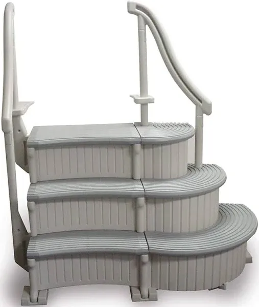 Confer Plastics Curved In-Pool 3 Step Ladder System for In Ground Pool (Used)