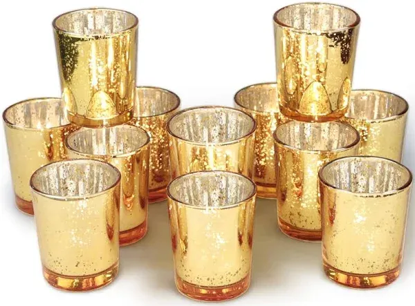 Volens Gold Votive Candle Holders Set of 12