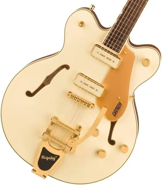 Gretsch Electromatic Pristine Ltd Center Block Double-Cut Bigsby Guitar, White Gold